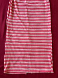 Outryt Striped Midi Bodycon Dress