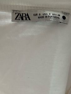Zara Padded Shoulder Top