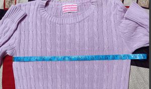 Lavender Cable Knit Sweater