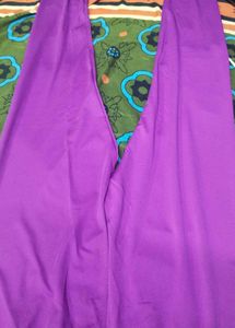 Red Plaid Flannel &amp; Purple Leggings