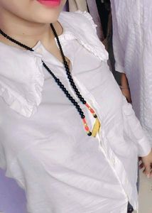 Frill White Shirt 🤍