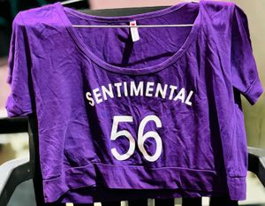 Purple "Sentimental 56" Tee