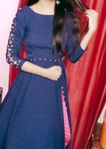 🌸Side Cut Frock With Cut Sleeves🌸