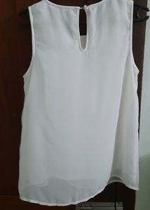 Beautiful Cream Top With Silver Embellishments