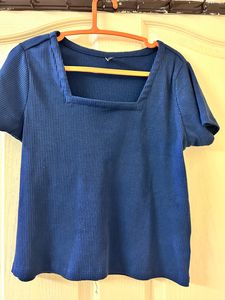 Rio Square Neck Ribbed Top