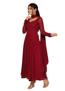 Heavy Flared Anarkali Maxi Dress
