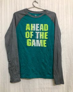 Athletic Sea Green Long Sleeve T Shirt