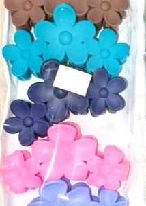 Flower Hair Clips - Multi-Colored