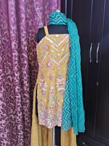 Elegant Embroidered Kurta Set of 3.