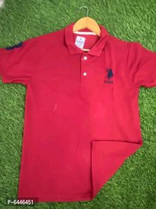 Stunning Matty Cotton Self Pattern Polos For Men- 3 Pieces