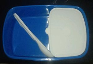 Doremon Blue Lunchbox with cutlery