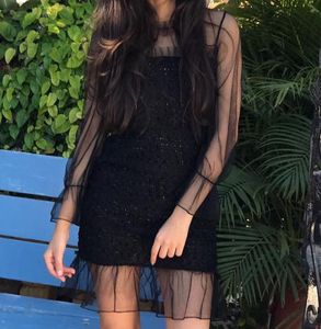 Womens Black One Piece With Stylish Neck Pattern