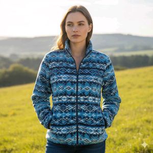Patterned Fleece Jacket