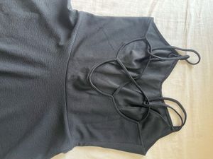 Black Sleeveless Mini Dress