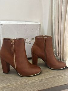 Truffle Collection Brown Ankle Boots