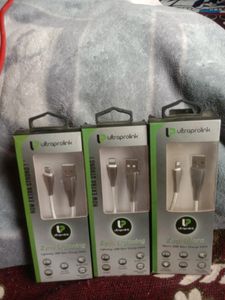 I Phone Charger Silver Metal Body