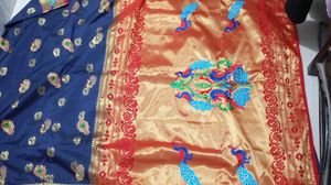 Elegant Blue Paithani Silk Saree