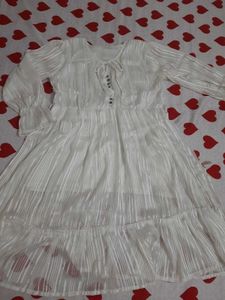 Elegant White Sheer Dress