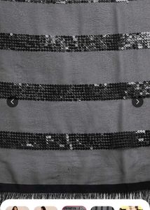 Black Sequinned Saree🖤