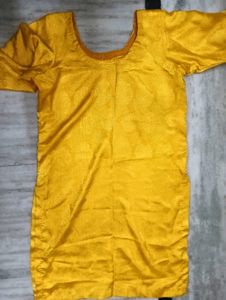Honey Yellow Silk Suit