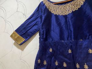 Elegant Blue Ethnic Gown