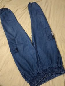 Denim Joggers - Women's