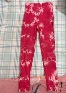 Pink Tie-Dye Leggings