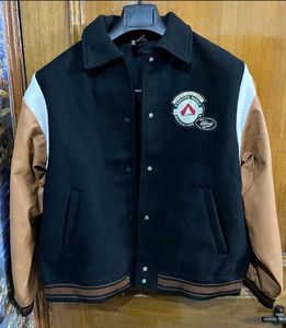 H&amp;M BLACK UNISEX VARSITY JACKET S