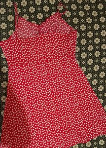 Cherry Red Mini Dress