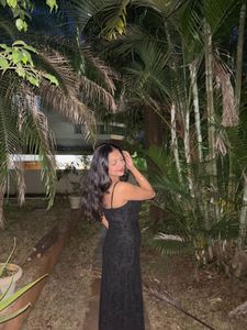 Elegant Black Dress with detailing ,very st