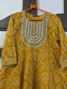 Yellow Anarkali
