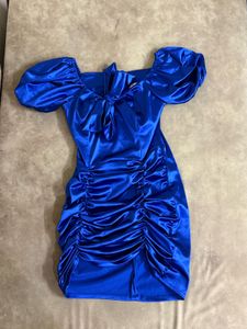 Blue Bodycon Mini Dress