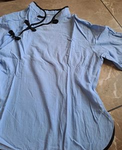 Unique Chinese Tradition Button Up Top🩵💫
