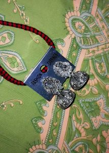 Silver Jhumka Earrings