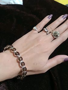 Smoky Quartz Wire Wrapped Bracelet New