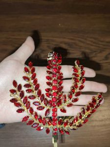 Custom Handmade Red Headpiece