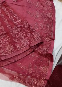 Maroon Embellished Lehenga Choli