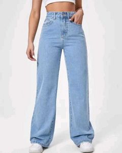 Light Wash Wide Leg Jeans