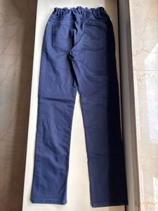 Navy Blue Straight Leg Jeans