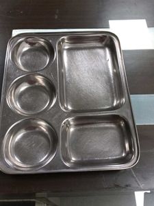 Compartment Stainless Steel Thali 2 Set