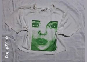 Green Portrait Cropped Tee