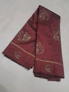 Elegant Maroon Saree