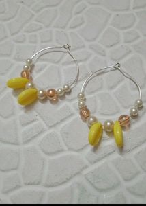 Pearl Hoop Earrings