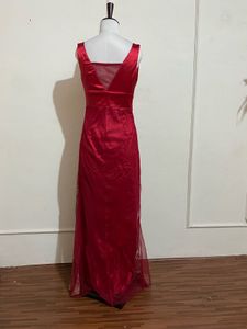 Elegant Red Ethnic Gown