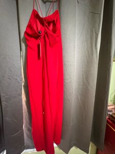 Shoulder Strap Slit Sheath Dress