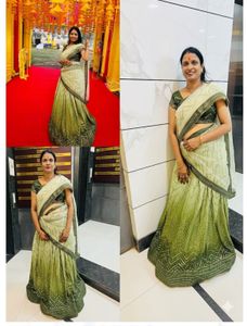Elegant Lehenga Choli and saree 2 in 1
