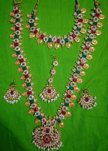 Vintage Gold &amp; Gemstone Necklace