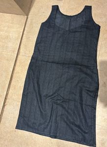 Striped short kurti sleeveless