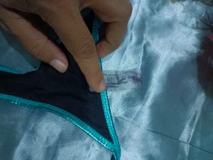 Teal Metallic Thong