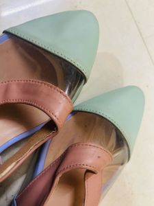 Pastel Slingback transparent heels!